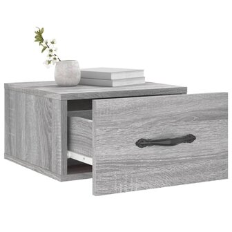 Nachtkastje wandgemonteerd 35x35x20 cm grijs sonoma eikenkleur 8720845946579 4