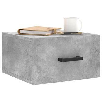 Nachtkastje wandgemonteerd 35x35x20 cm betongrijs 8720845946692 3