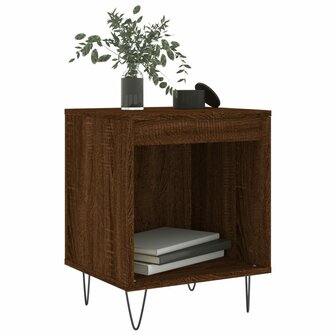 Nachtkastje 40x35x50 cm bewerkt hout bruin eikenkleur 8721012111134 3