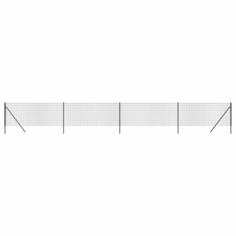 Draadgaashek 0,8x10 m gegalvaniseerd staal antracietkleurig 8720845779337 2