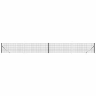 Draadgaashek met flens 0,8x10 m antracietkleurig 8720845780296 2