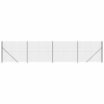 Draadgaashek met flens 1,6x10 m antracietkleurig 8720845780654 2