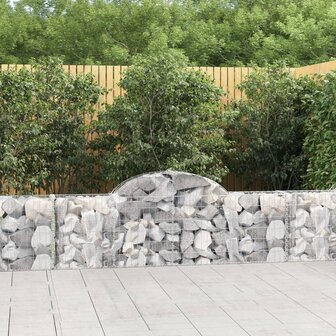 Schanskorven 9 st gewelfd 200x30x60/80 cm gegalvaniseerd ijzer 8720845566586 1
