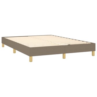 Boxspring met matras stof taupe 140x200 cm 8720287454458 4