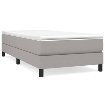 Boxspring met matras stof lichtgrijs 80x200 cm 8720845545284 2