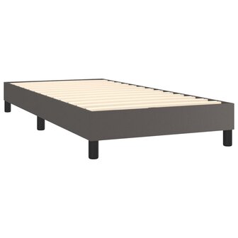 Boxspring met matras kunstleer grijs 80x200 cm 8720845547288 5