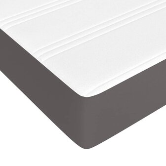 Boxspring met matras kunstleer grijs 80x200 cm 8720845547288 8