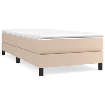 Boxspring met matras kunstleer cappuccinokleurig 80x200 cm 8720845547295 2