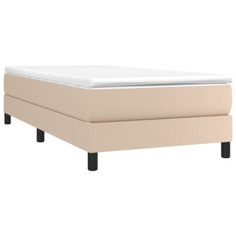 Boxspring met matras kunstleer cappuccinokleurig 80x200 cm 8720845547295 3