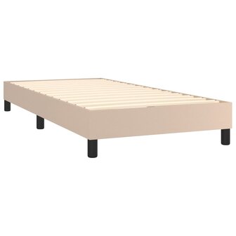 Boxspring met matras kunstleer cappuccinokleurig 80x200 cm 8720845547295 5