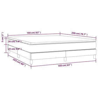 Boxspring met matras kunstleer wit 160x200 cm 8720845547677 10