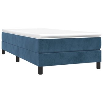 Boxspring met matras fluweel donkerblauw 80x200 cm 8720845548001 3