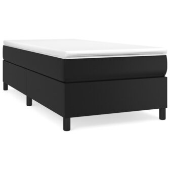 Boxspring met matras kunstleer zwart 80x200 cm 8720845550714 2