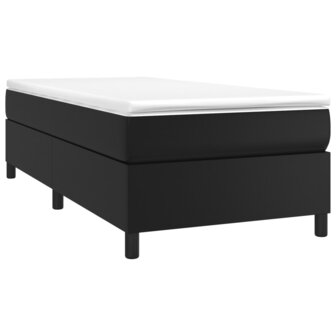 Boxspring met matras kunstleer zwart 80x200 cm 8720845550714 3