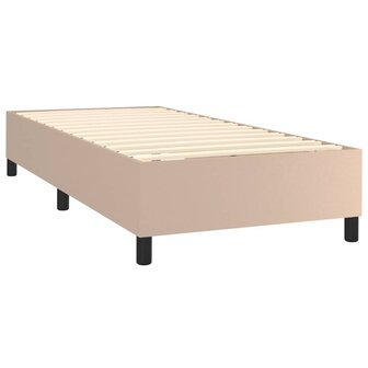 Boxspring met matras kunstleer cappuccinokleurig 80x200 cm 8720845550769 4