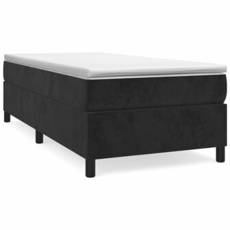 Boxspring met matras fluweel zwart 90x190 cm 8720845551520 2