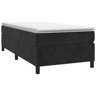 Boxspring met matras fluweel zwart 90x190 cm 8720845551520 3
