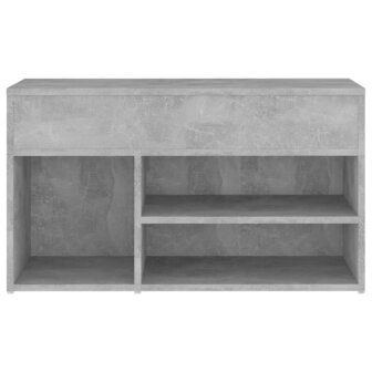 Schoenenbank 80x30x45 cm bewerkt hout betongrijs 8720286643488 5