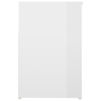 Schoenenbank 80x30x45 cm bewerkt hout hoogglans wit 8720286643501 6