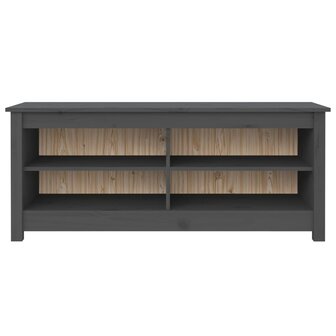 Schoenenbank 110x38x45,5 cm massief grenenhout grijs 8720286922675 3