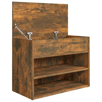 Schoenenbank 60x30x45 cm bewerkt hout gerookt eikenkleurig 8720286956977 7