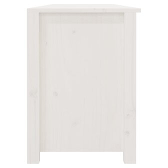 Schoenenbank 160x36,5x50 cm massief grenenhout wit 8720845556761 6