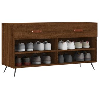 Schoenenbank 102x35x55 cm bewerkt hout sonoma eikenkleurig 8720845441951 3