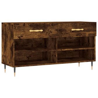 Schoenenbank 102x35x55 cm bewerkt hout gerookt eikenkleurig 8720845442019 2