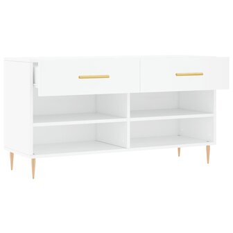 Schoenenbank 102x35x55 cm bewerkt hout wit 8720845442040 5