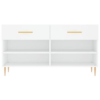 Schoenenbank 102x35x55 cm bewerkt hout wit 8720845442040 6