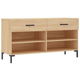 Schoenenbank 102x35x55 cm bewerkt hout sonoma eikenkleurig 8720845442231 2