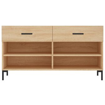 Schoenenbank 102x35x55 cm bewerkt hout sonoma eikenkleurig 8720845442231 6