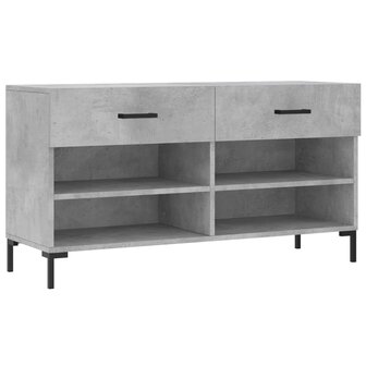 Schoenenbank 102x35x55 cm bewerkt hout betongrijs 8720845442248 2