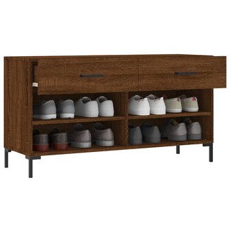 Schoenenbank 102x35x55 cm bewerkt hout sonoma eikenkleurig 8720845442279 4