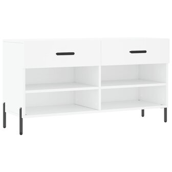 Schoenenbank 102x35x55 cm bewerkt hout wit 8720845442286 2