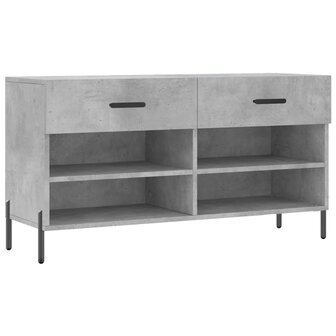 Schoenenbank 102x35x55 cm bewerkt hout betongrijs 8720845442323 2