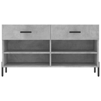 Schoenenbank 102x35x55 cm bewerkt hout betongrijs 8720845442323 6