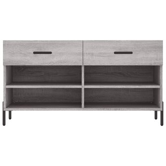 Schoenenbank 102x35x55 cm bewerkt hout grijs sonoma eikenkleur 8720845442347 6