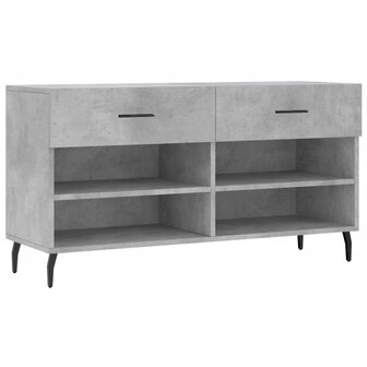 Schoenenbank 102x35x55 cm bewerkt hout betongrijs 8720845442408 2