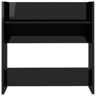 Wandschoenenkast 60x18x60 cm bewerkt hout hoogglans zwart 8720286559369 4