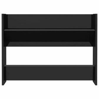 Wandschoenenkasten 2 st 80x18x60 cm hout hoogglans zwart 8720286559574 6