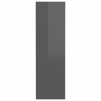 Wandschoenenkast 80x18x60 cm bewerkt hout hoogglans grijs 8720286559581 5