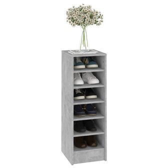 Schoenenkast 31,5x35x90 cm bewerkt hout betongrijs 8720286646830 6