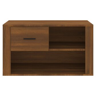 Schoenenkast 80x35x45 cm bewerkt hout bruin eikenkleur 8720287222033 5
