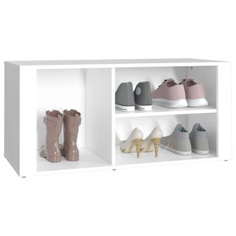 Schoenenkast 100x35x45 cm bewerkt hout wit 8720287223245 4