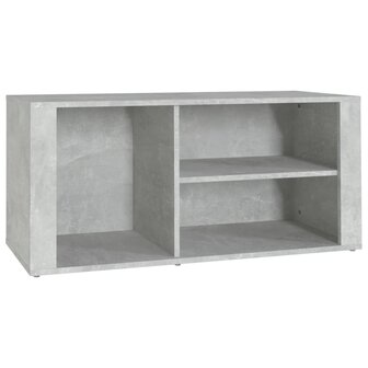 Schoenenkast 100x35x45 cm bewerkt hout betongrijs 8720287223283 2