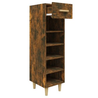 Schoenenkast 30x35x105 cm bewerkt hout gerookt eikenkleurig 8720287086680 3