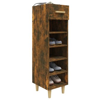 Schoenenkast 30x35x105 cm bewerkt hout gerookt eikenkleurig 8720287086680 6