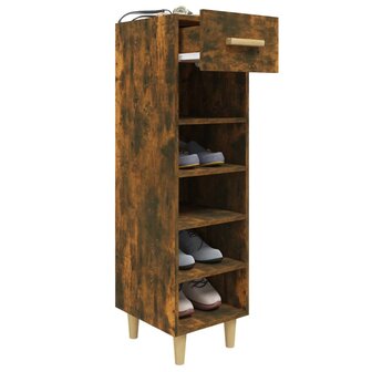 Schoenenkast 30x35x105 cm bewerkt hout gerookt eikenkleurig 8720287086680 7