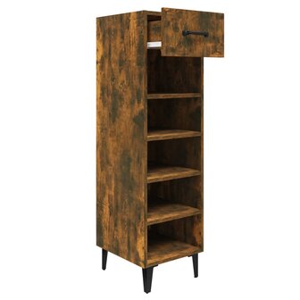 Schoenenkast 30x35x105 cm bewerkt hout gerookt eikenkleurig 8720287086710 3